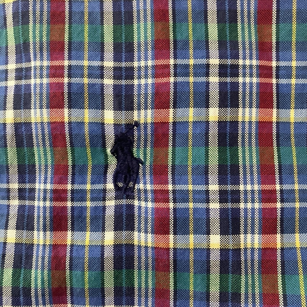 Polo Ralph Lauren Button Down Shirt‎ Mens LT Large Tall Plaid Long Sleeve Pony - Picture 3 of 10